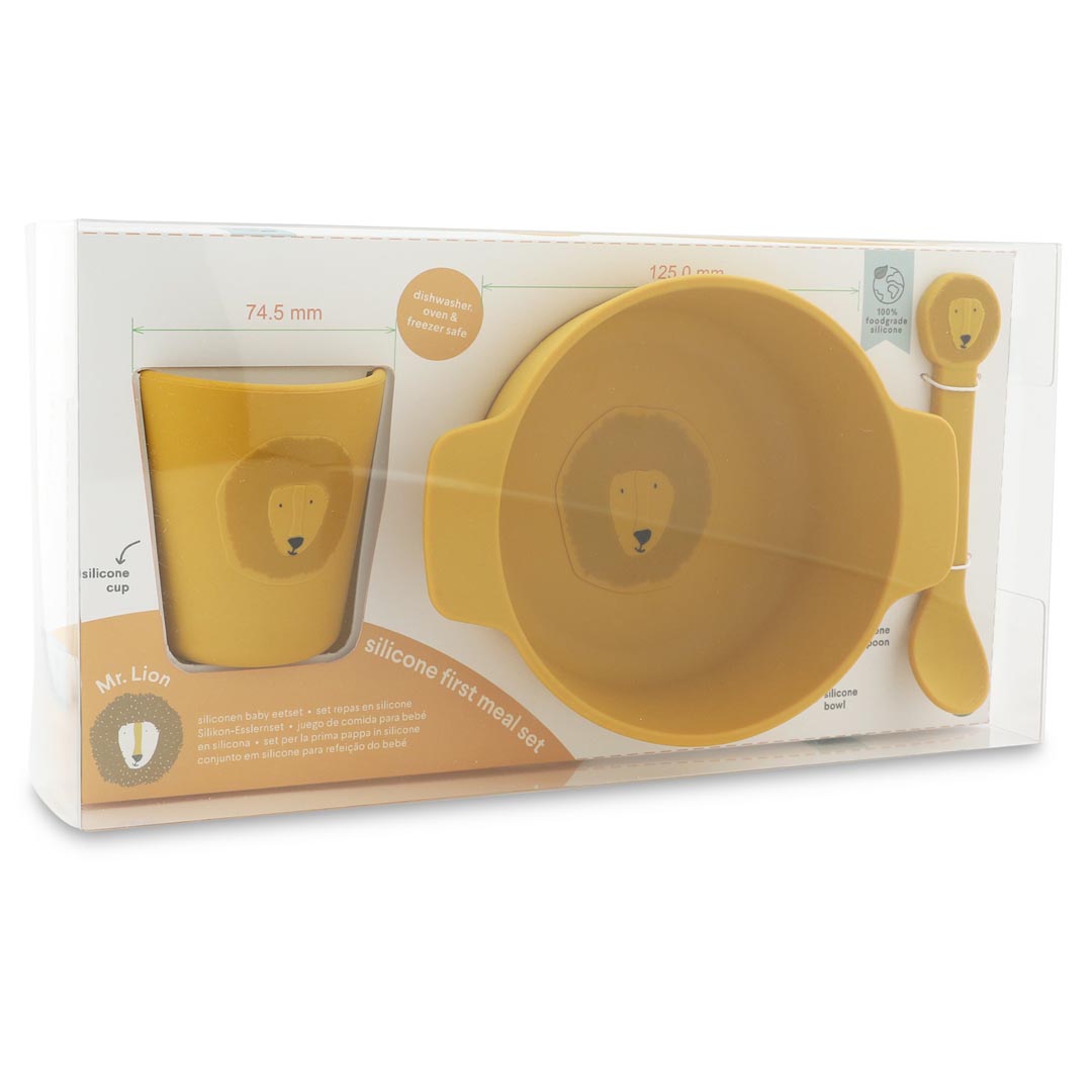 Silicone first meal set - Mr. Lion